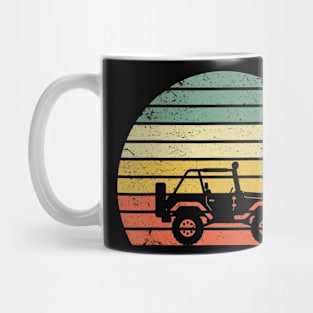 Vintage Jeeps Shirt Retro 70s Off Road Sunset Mug